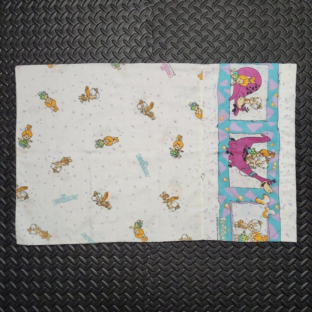 1992 The Flintstones Double-sided Pillowcase 90s Vintage Nostalgia